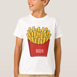 Französisch Pommes Cartoon Abbildung T-Shirt