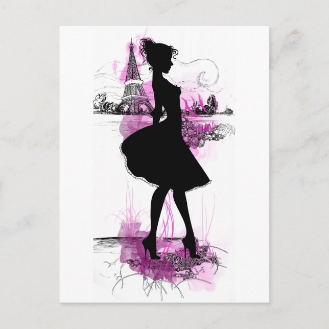 Französisch Postkarte (Vorderseite)