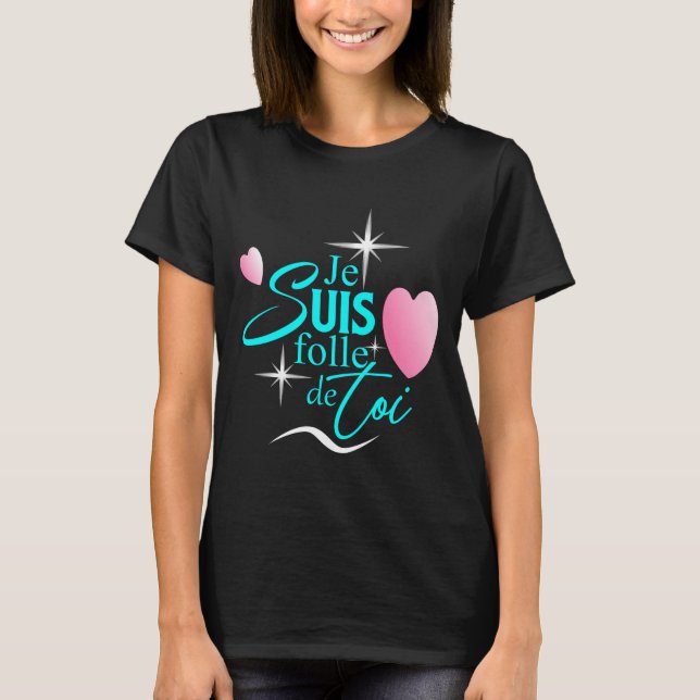 Französisch-romantisches Design T-Shirt (Vorderseite)