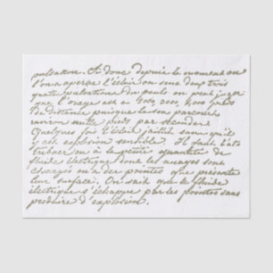 Französisch Script Vintag Taupe Decoupage Seidenpapier