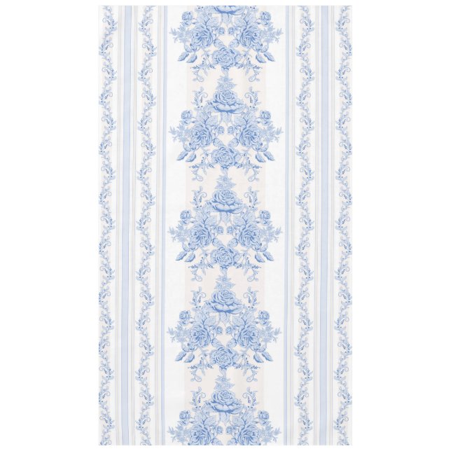 Französisch, Shabby Chic, Vintag, blassblau, weiß, Tischdecke (Vorderseite)