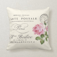 Französisch, Shabby Chic Vintage Postkarte
