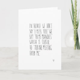 Französisch Sie Karte