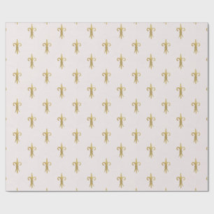 Französisch Soft Light Pink Fluer De Lis Geschenk Geschenkpapier