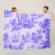 Französisch toile de jouy blau-weiß elegant