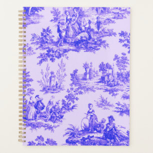 Französisch toile de jouy blau-weiß elegant planer