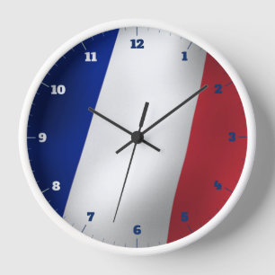 FRANZÖSISCH TRICOLOR FLAG UHR