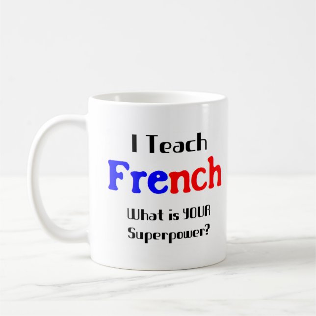 Französisch unterrichten kaffeetasse (Links)