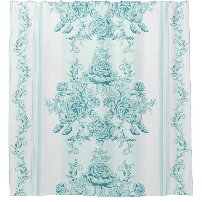 Französisch,Vintag,Shabby Chic,Muster,viktorianisc Duschvorhang (Vorderseite)
