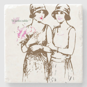 Französisch, vintage Blumen, Untersetzer im Stil d