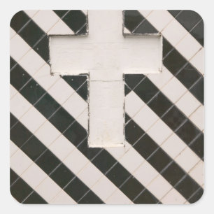 Französisch-Westindien, Guadaloupe, Grande Terre, Quadratischer Aufkleber