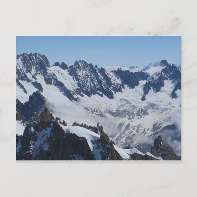 Französische Alpen Chamonix Postcard Postkarte (Vorderseite)