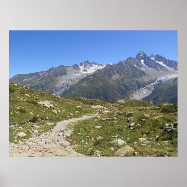 Französische Alpen Chamonix Poster (Vorne)
