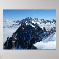 Französische Alpen Chamonix Poster