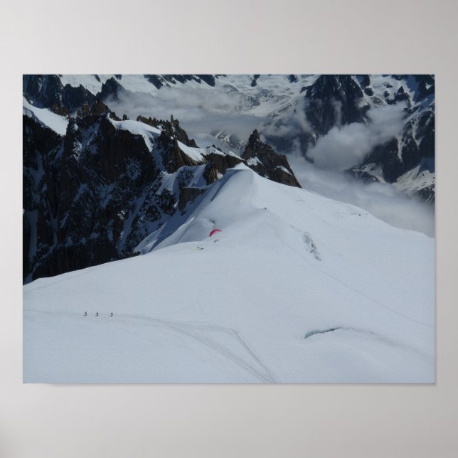 Französische Alpen Chamonix Poster (Vorne)