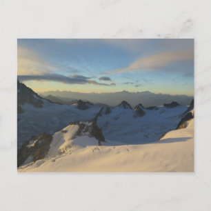 Französische Alpen Chamonix Sonnenaufgang Postkarte