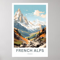 Französische Alpen Frankreich Reisen Print