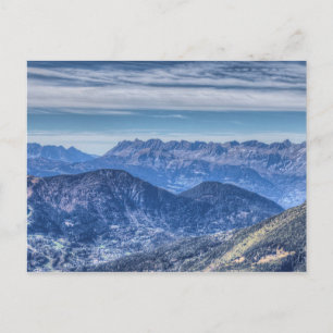Französische Alpen Panorama Postkarte