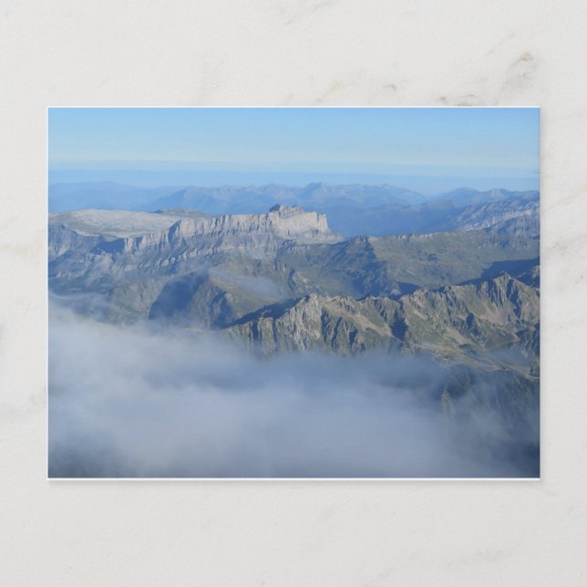 Französische Alpen Postkarte (Vorderseite)