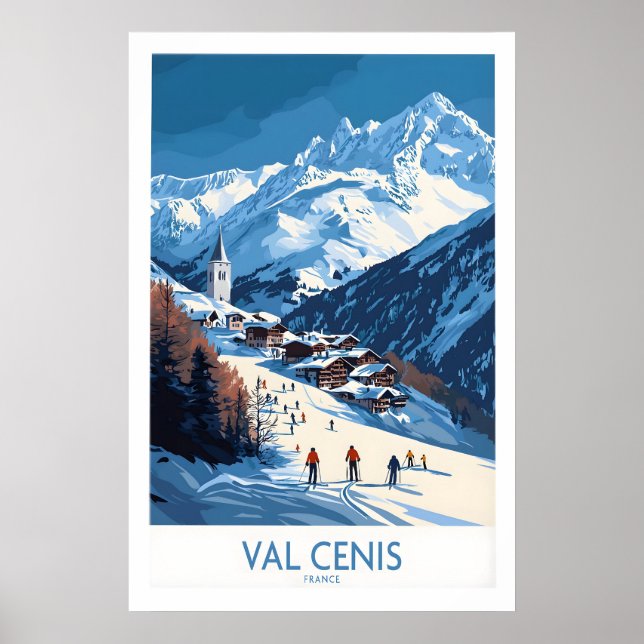 Französische Alpen-Wandkunst 1 Poster (Vorne)