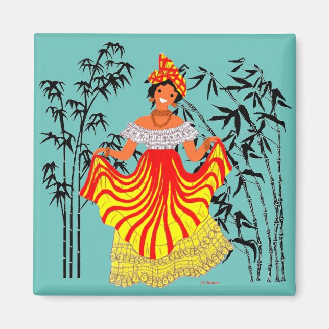 Französische Antillen Magnet (Vorne)