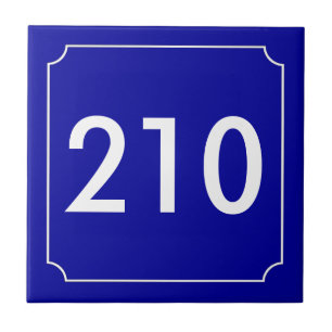 Französische Appartementnummer Fliese