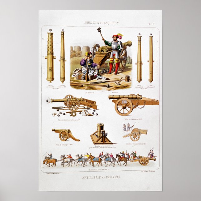 französische Artillerie Poster (Vorne)