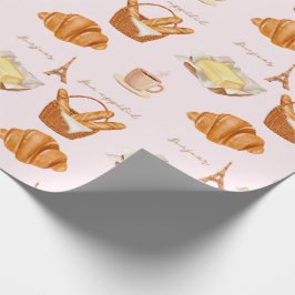 Französische Bäckerei Glückseligkeit Geschenkpapier