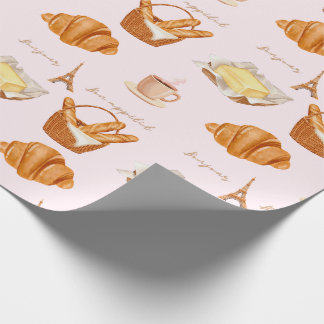 Französische Bäckerei Glückseligkeit Geschenkpapier