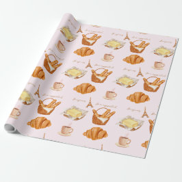 Französische Bäckerei Glückseligkeit Geschenkpapier