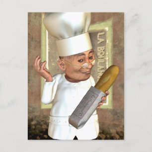 Französische Bäckerei Postkarte