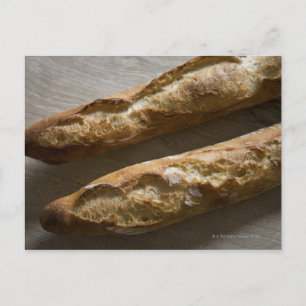 französische Baguettes, französisches Brot, nah Postkarte