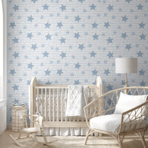 Französische Blaue Liebe Stars Amour Wall bedeckt Tapete