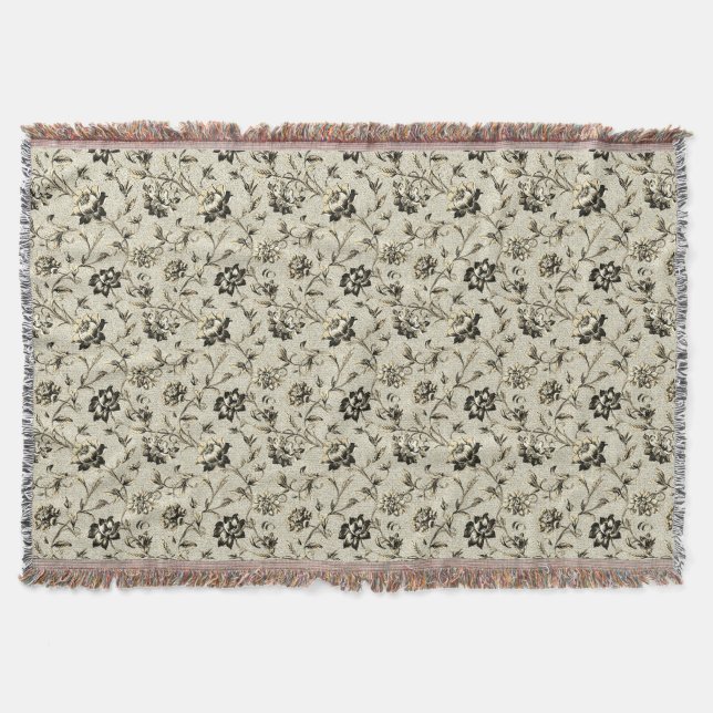 Französische Blumenmuster Decke (Vorderseite)