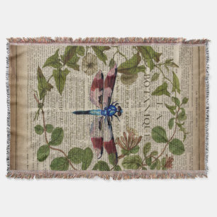 Französische botanische Blätter moderne Vintage Li Decke