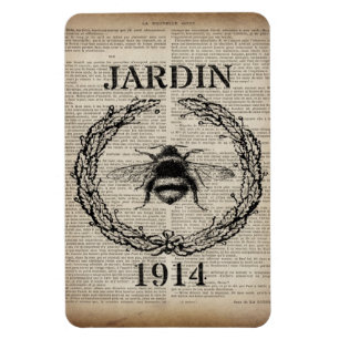 Französische botanische Vintage Königin Magnet