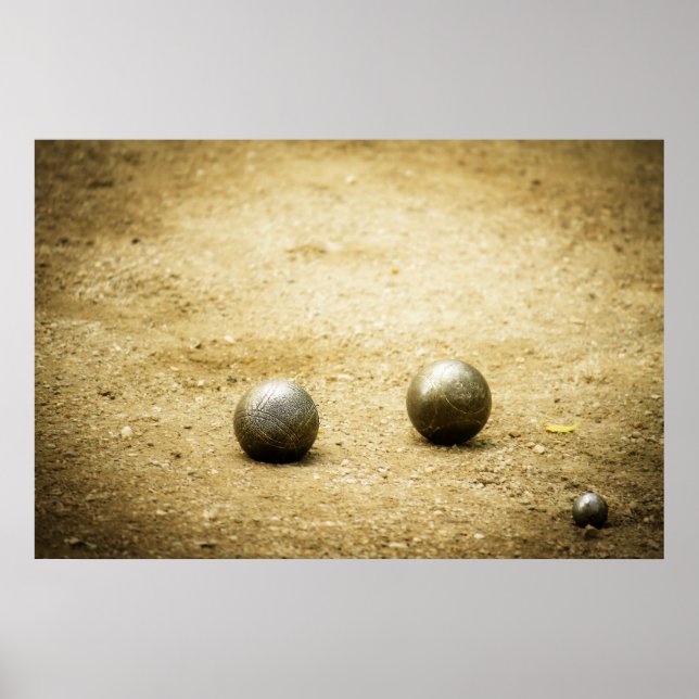 Französische Boules Poster (Vorne)