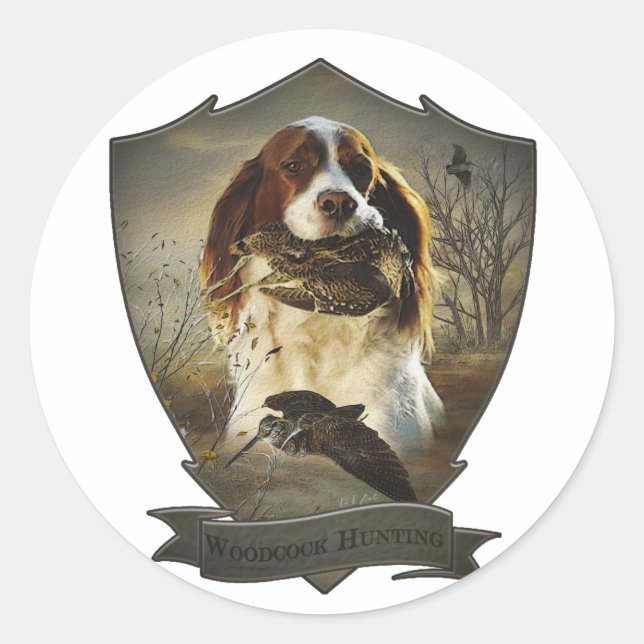 Französische Bretagne, Kunst Runder Aufkleber (Vorderseite)