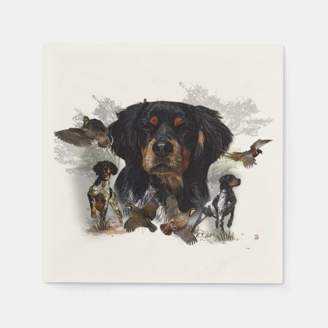 Französische Bretagne, Kunst Serviette (Vorderseite)