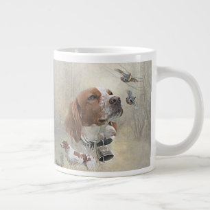 Französische Bretagne, Vogeljagd Kunst Jumbo-Tasse