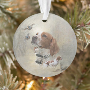 Französische Bretagne, Vogeljagd Kunst Ornament