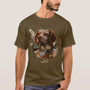 Französische Bretagne Vogeljagd Kunst T-Shirt