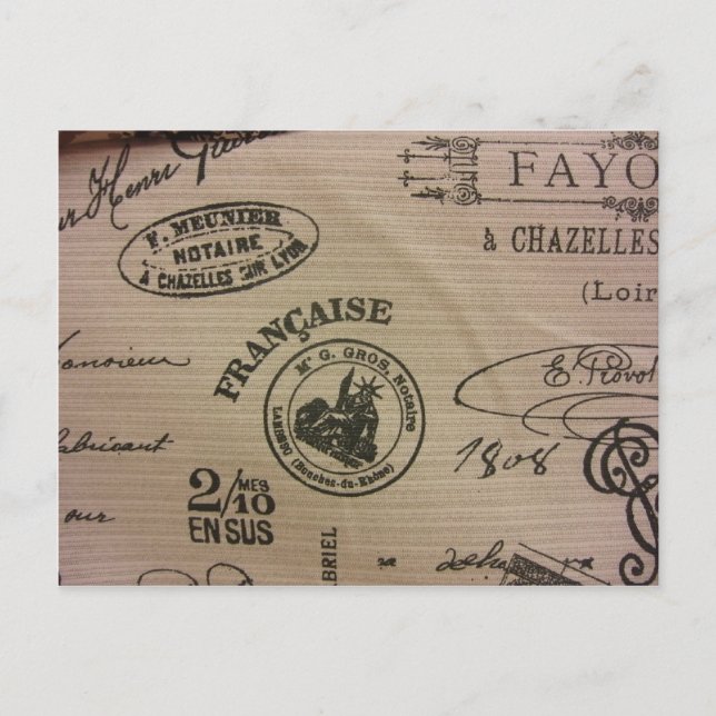 Französische Briefmarke Postkarte (Vorderseite)