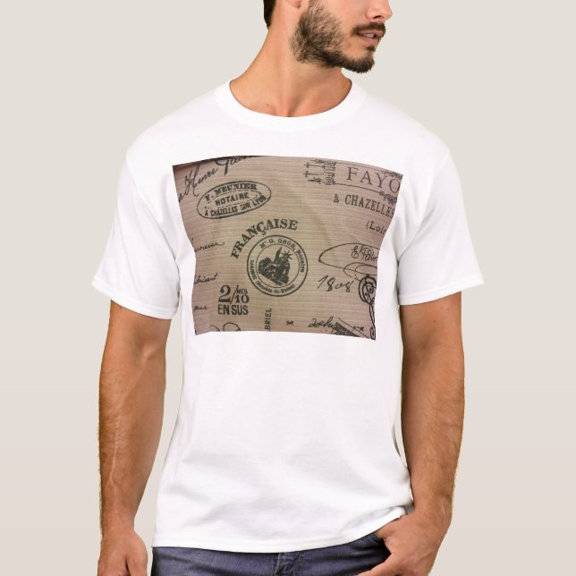 Französische Briefmarke T-Shirt (Vorderseite)