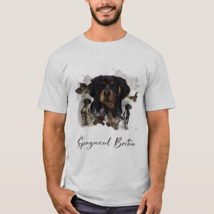 Französische Brittany, Kunst-T-Shirt T-Shirt