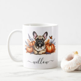 Französische Bulldog-Fall-Tasse mit Personalisiert Kaffeetasse