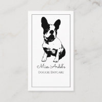 Französische Bulldog-Hunde-Tageskarte
