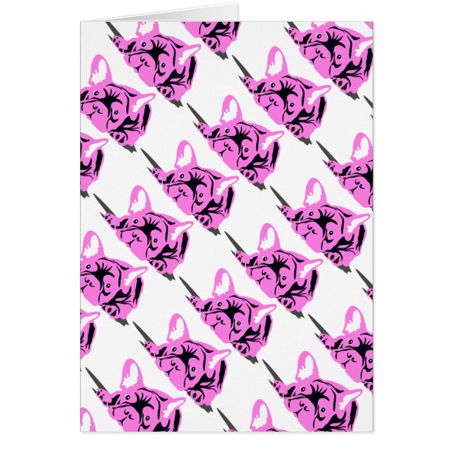 Französische Bulldog-Karten (Vorne)