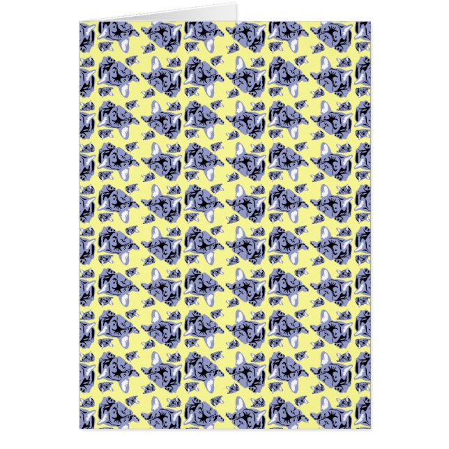 Französische Bulldog-Karten (Vorne)