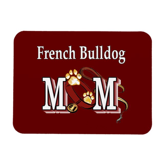 Französische Bulldog-Mama-Geschenke Magnet (Horizontal)